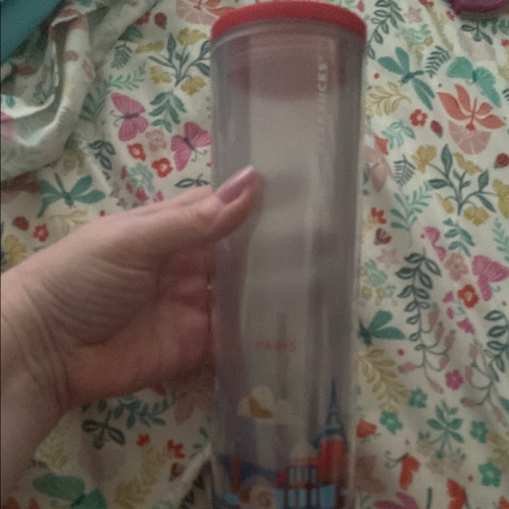 Starbucks Red and Blue Travel Tumbler
